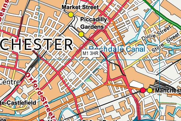 M1 3HR map - OS VectorMap District (Ordnance Survey) M1 3HR map - OS VectorMap District (Ordnance Survey)