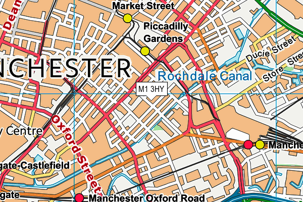 M1 3HY map - OS VectorMap District (Ordnance Survey) M1 3HY map - OS VectorMap District (Ordnance Survey)