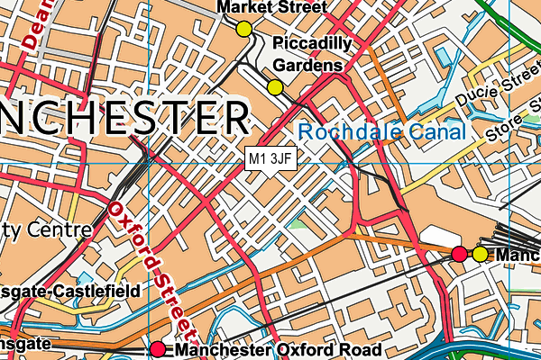 M1 3JF map - OS VectorMap District (Ordnance Survey) M1 3JF map - OS VectorMap District (Ordnance Survey)