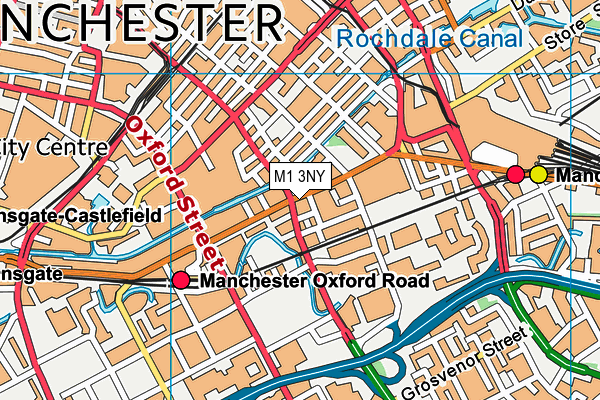 M1 3NY map - OS VectorMap District (Ordnance Survey) M1 3NY map - OS VectorMap District (Ordnance Survey)