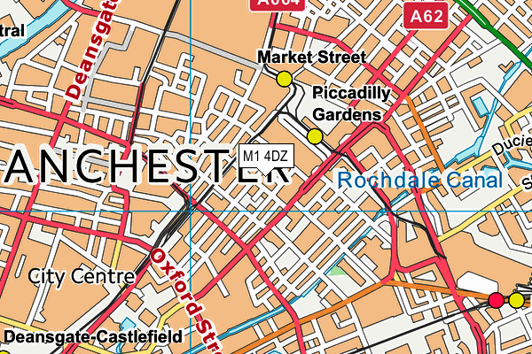 M1 4DZ map - OS VectorMap District (Ordnance Survey) M1 4DZ map - OS VectorMap District (Ordnance Survey)