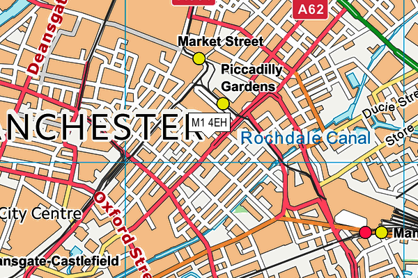 M1 4EH map - OS VectorMap District (Ordnance Survey) M1 4EH map - OS VectorMap District (Ordnance Survey)
