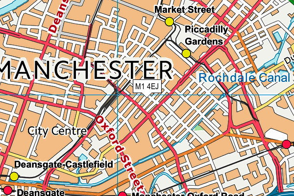 M1 4EJ map - OS VectorMap District (Ordnance Survey) M1 4EJ map - OS VectorMap District (Ordnance Survey)