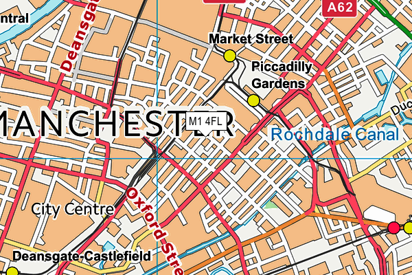 M1 4FL map - OS VectorMap District (Ordnance Survey) M1 4FL map - OS VectorMap District (Ordnance Survey)