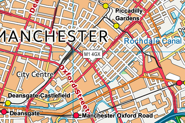 M1 4GX map - OS VectorMap District (Ordnance Survey) M1 4GX map - OS VectorMap District (Ordnance Survey)