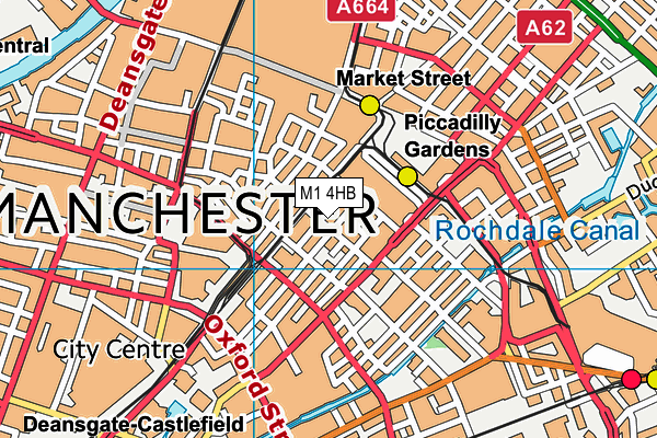 M1 4HB map - OS VectorMap District (Ordnance Survey) M1 4HB map - OS VectorMap District (Ordnance Survey)