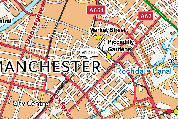 M1 4HD map - OS VectorMap District (Ordnance Survey) M1 4HD map - OS VectorMap District (Ordnance Survey)