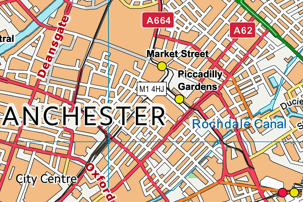 M1 4HJ map - OS VectorMap District (Ordnance Survey) M1 4HJ map - OS VectorMap District (Ordnance Survey)