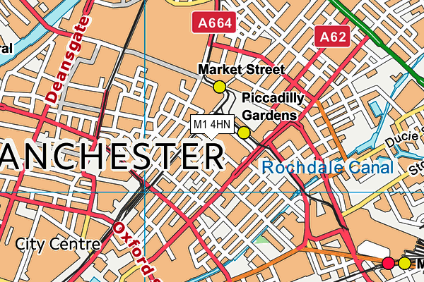 M1 4HN map - OS VectorMap District (Ordnance Survey) M1 4HN map - OS VectorMap District (Ordnance Survey)