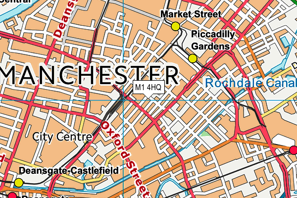 M1 4HQ map - OS VectorMap District (Ordnance Survey) M1 4HQ map - OS VectorMap District (Ordnance Survey)
