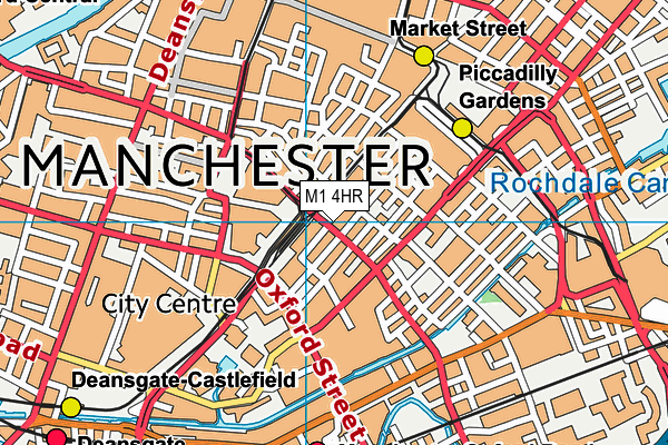 M1 4HR map - OS VectorMap District (Ordnance Survey) M1 4HR map - OS VectorMap District (Ordnance Survey)