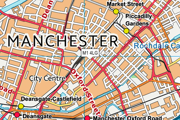M1 4LG map - OS VectorMap District (Ordnance Survey) M1 4LG map - OS VectorMap District (Ordnance Survey)