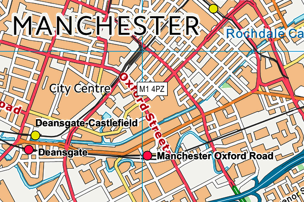 M1 4PZ map - OS VectorMap District (Ordnance Survey) M1 4PZ map - OS VectorMap District (Ordnance Survey)