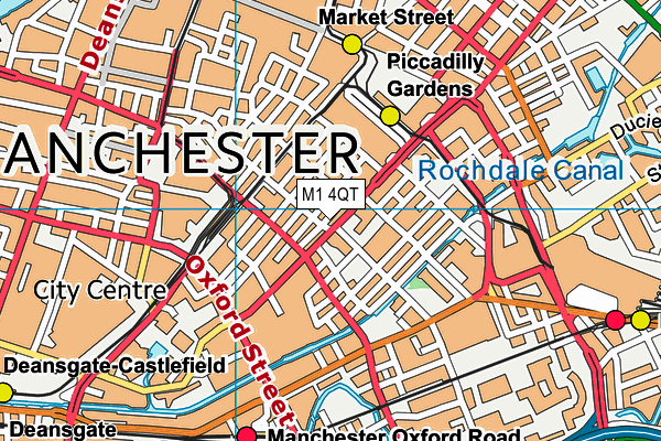 M1 4QT map - OS VectorMap District (Ordnance Survey) M1 4QT map - OS VectorMap District (Ordnance Survey)