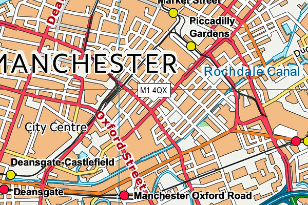 M1 4QX map - OS VectorMap District (Ordnance Survey) M1 4QX map - OS VectorMap District (Ordnance Survey)