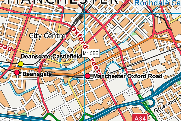 M1 5EE map - OS VectorMap District (Ordnance Survey) M1 5EE map - OS VectorMap District (Ordnance Survey)