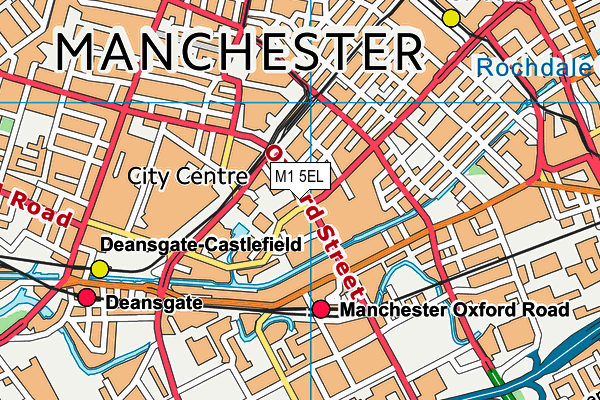 M1 5EL map - OS VectorMap District (Ordnance Survey) M1 5EL map - OS VectorMap District (Ordnance Survey)