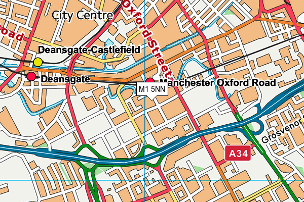 M1 5NN map - OS VectorMap District (Ordnance Survey) M1 5NN map - OS VectorMap District (Ordnance Survey)