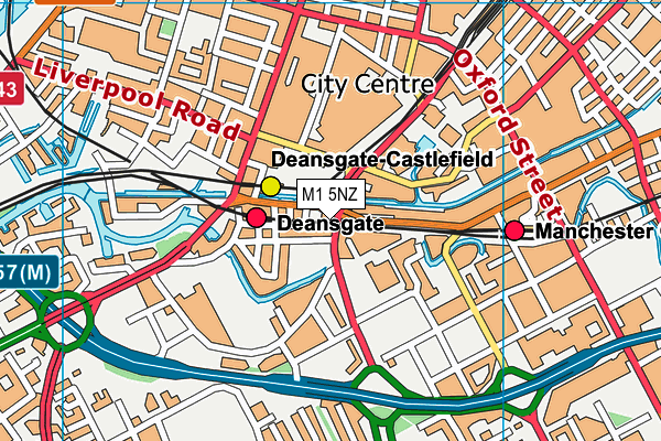 M1 5NZ map - OS VectorMap District (Ordnance Survey) M1 5NZ map - OS VectorMap District (Ordnance Survey)