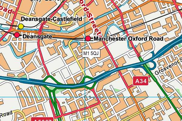 M1 5QJ map - OS VectorMap District (Ordnance Survey) M1 5QJ map - OS VectorMap District (Ordnance Survey)