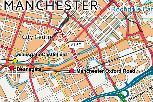 M1 6EJ map - OS VectorMap District (Ordnance Survey) M1 6EJ map - OS VectorMap District (Ordnance Survey)