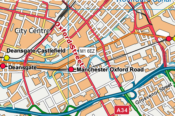 M1 6EZ map - OS VectorMap District (Ordnance Survey) M1 6EZ map - OS VectorMap District (Ordnance Survey)