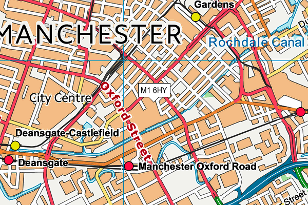 M1 6HY map - OS VectorMap District (Ordnance Survey) M1 6HY map - OS VectorMap District (Ordnance Survey)