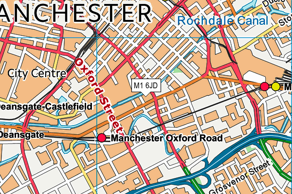 M1 6JD map - OS VectorMap District (Ordnance Survey) M1 6JD map - OS VectorMap District (Ordnance Survey)