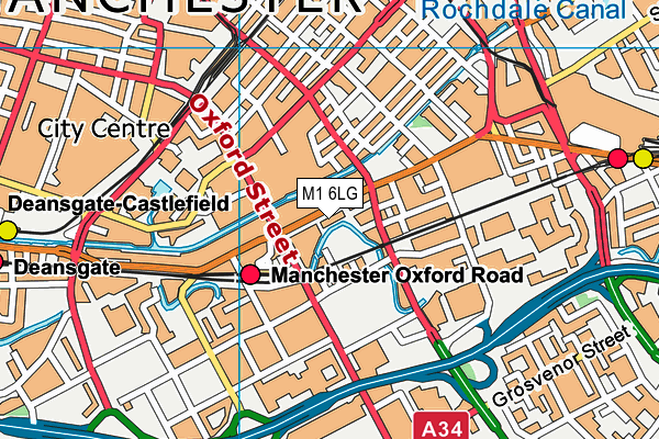 M1 6LG map - OS VectorMap District (Ordnance Survey) M1 6LG map - OS VectorMap District (Ordnance Survey)