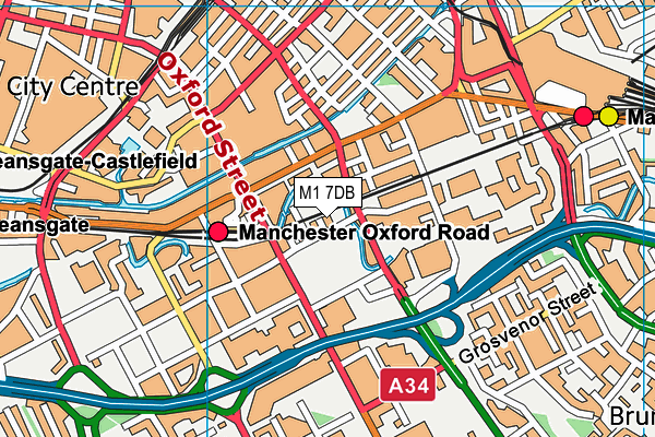 M1 7DB map - OS VectorMap District (Ordnance Survey) M1 7DB map - OS VectorMap District (Ordnance Survey)