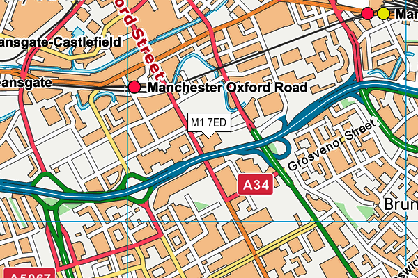M1 7ED map - OS VectorMap District (Ordnance Survey) M1 7ED map - OS VectorMap District (Ordnance Survey)