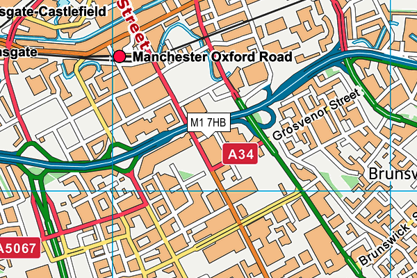 M1 7HB map - OS VectorMap District (Ordnance Survey) M1 7HB map - OS VectorMap District (Ordnance Survey)