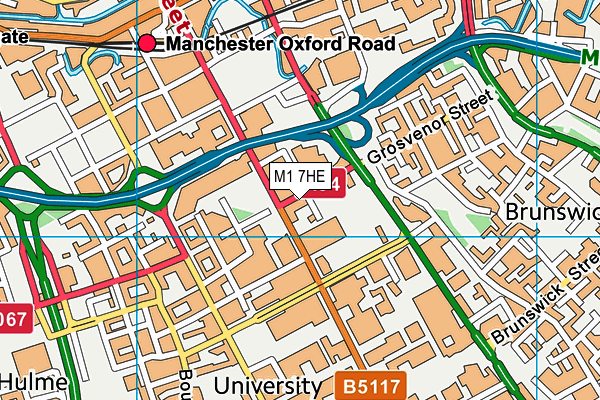 M1 7HE map - OS VectorMap District (Ordnance Survey) M1 7HE map - OS VectorMap District (Ordnance Survey)