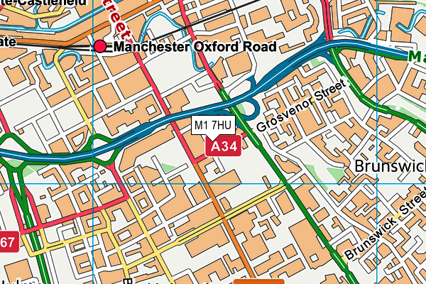 M1 7HU map - OS VectorMap District (Ordnance Survey) M1 7HU map - OS VectorMap District (Ordnance Survey)