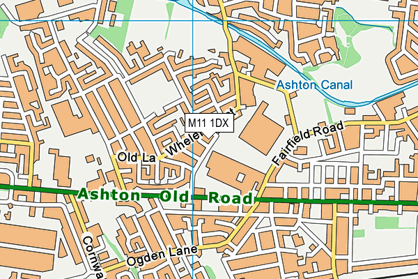 M11 1DX map - OS VectorMap District (Ordnance Survey) M11 1DX map - OS VectorMap District (Ordnance Survey)