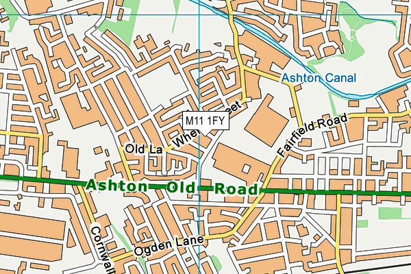 M11 1FY map - OS VectorMap District (Ordnance Survey) M11 1FY map - OS VectorMap District (Ordnance Survey)