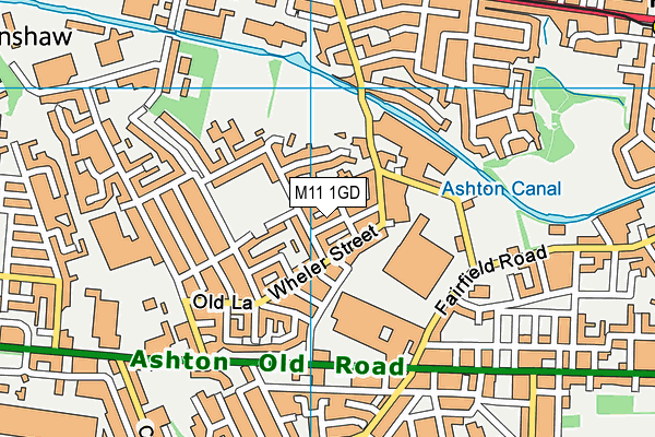 M11 1GD map - OS VectorMap District (Ordnance Survey) M11 1GD map - OS VectorMap District (Ordnance Survey)