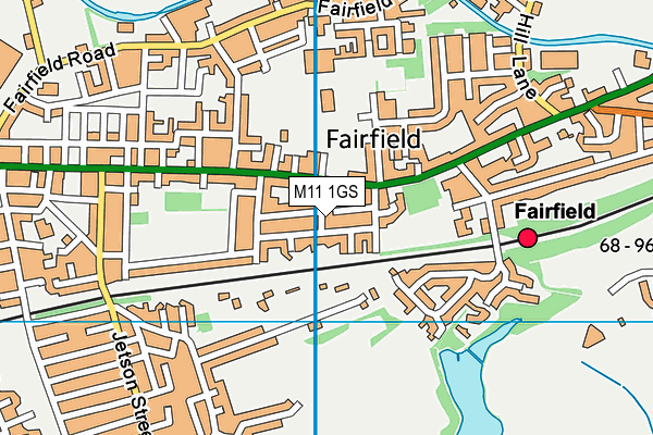 M11 1GS map - OS VectorMap District (Ordnance Survey) M11 1GS map - OS VectorMap District (Ordnance Survey)