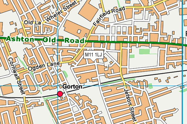 M11 1LJ map - OS VectorMap District (Ordnance Survey) M11 1LJ map - OS VectorMap District (Ordnance Survey)