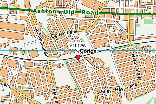M11 1WW map - OS VectorMap District (Ordnance Survey) M11 1WW map - OS VectorMap District (Ordnance Survey)