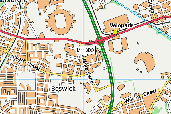 M11 3DQ map - OS VectorMap District (Ordnance Survey) M11 3DQ map - OS VectorMap District (Ordnance Survey)