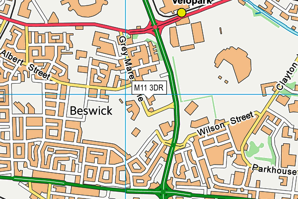 M11 3DR map - OS VectorMap District (Ordnance Survey) M11 3DR map - OS VectorMap District (Ordnance Survey)