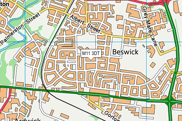 M11 3DT map - OS VectorMap District (Ordnance Survey) M11 3DT map - OS VectorMap District (Ordnance Survey)