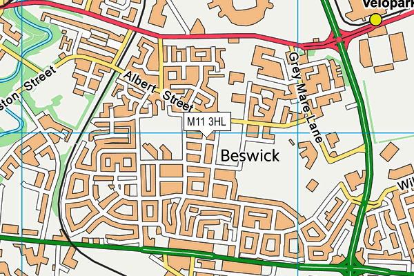 M11 3HL map - OS VectorMap District (Ordnance Survey) M11 3HL map - OS VectorMap District (Ordnance Survey)