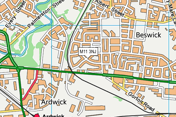 M11 3NJ map - OS VectorMap District (Ordnance Survey) M11 3NJ map - OS VectorMap District (Ordnance Survey)