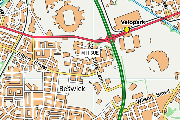 M11 3UE map - OS VectorMap District (Ordnance Survey) M11 3UE map - OS VectorMap District (Ordnance Survey)