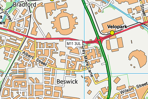 M11 3UL map - OS VectorMap District (Ordnance Survey) M11 3UL map - OS VectorMap District (Ordnance Survey)
