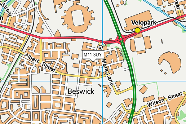 M11 3UY map - OS VectorMap District (Ordnance Survey) M11 3UY map - OS VectorMap District (Ordnance Survey)
