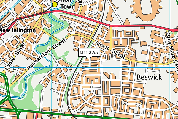 M11 3WA map - OS VectorMap District (Ordnance Survey) M11 3WA map - OS VectorMap District (Ordnance Survey)