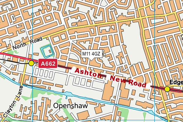 M11 4GZ map - OS VectorMap District (Ordnance Survey)